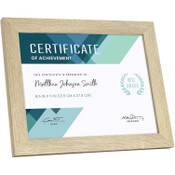 Wholesale - 4pk 8.5X11" NATURAL WOODGRAIN FRAME C/P 1, UPC: 044021649503
